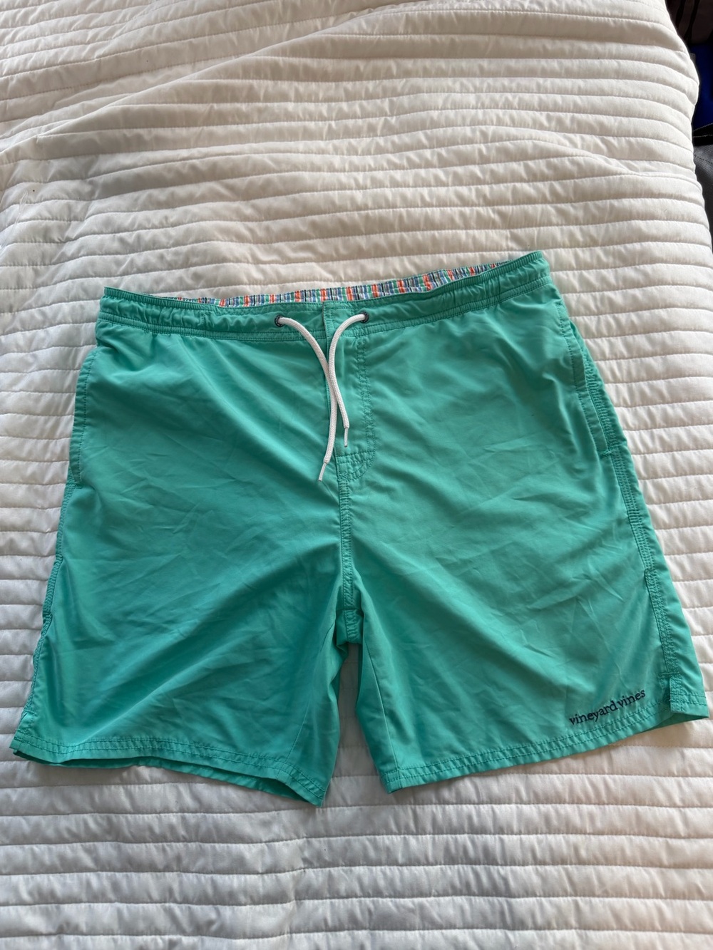 Vineyard Vines Men's Teal Swim Trunks